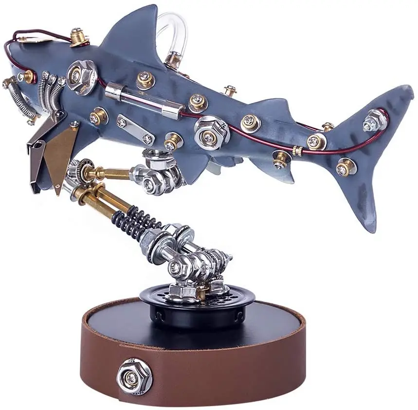 3D Metal Puzzle Animal Model Kit DIY Mechanical Shark Model Toy DIY 3D Puzzle Set