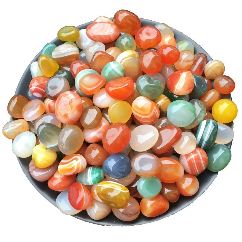 Luxury 100g Natural Agate Crystal Pebbles Colorful Decorative Stones for Aquariums, Fish Tanks Air Plant Home Decor view 2