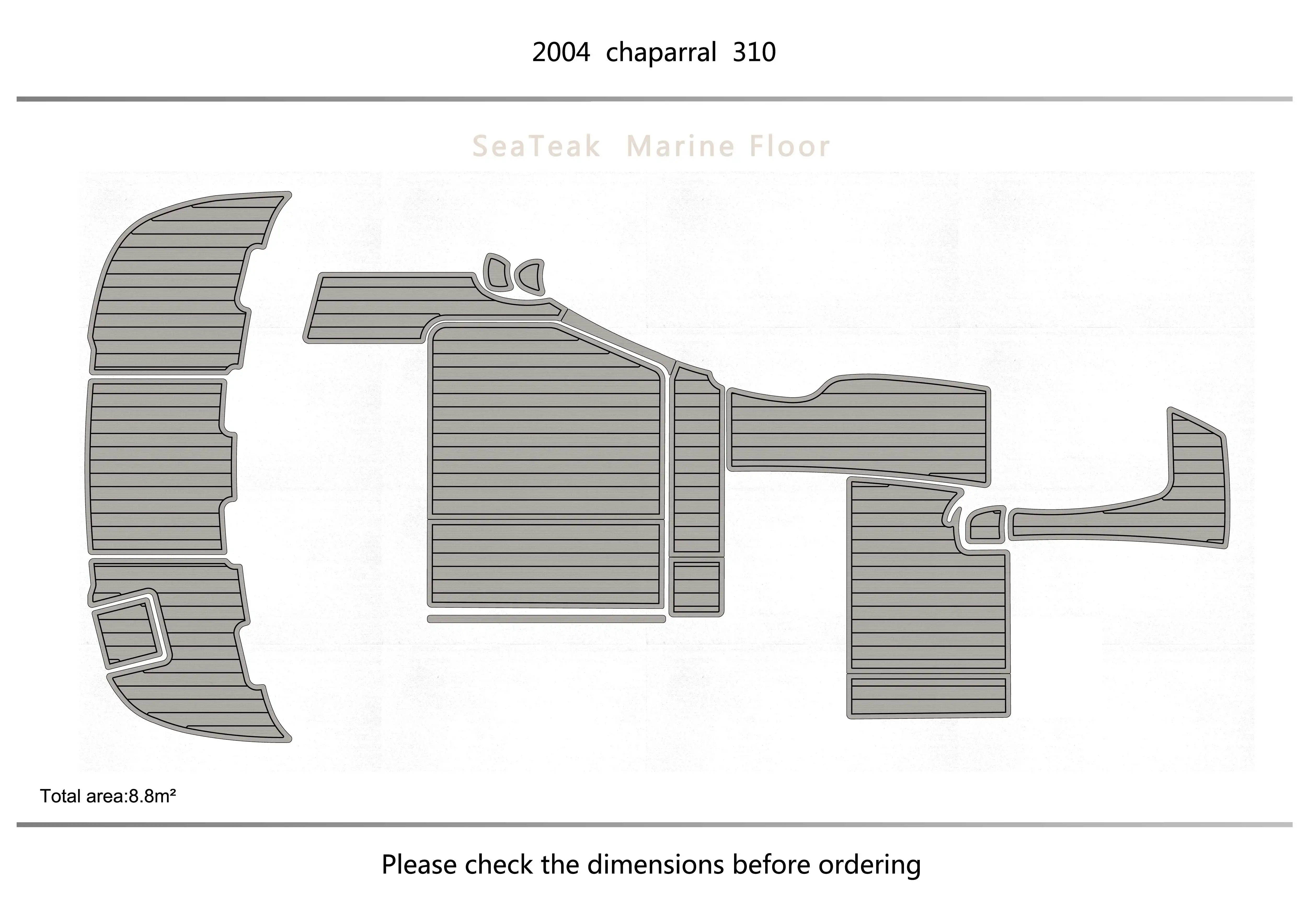 2004  chaparral  310 Cockpit Swimming platform1/4