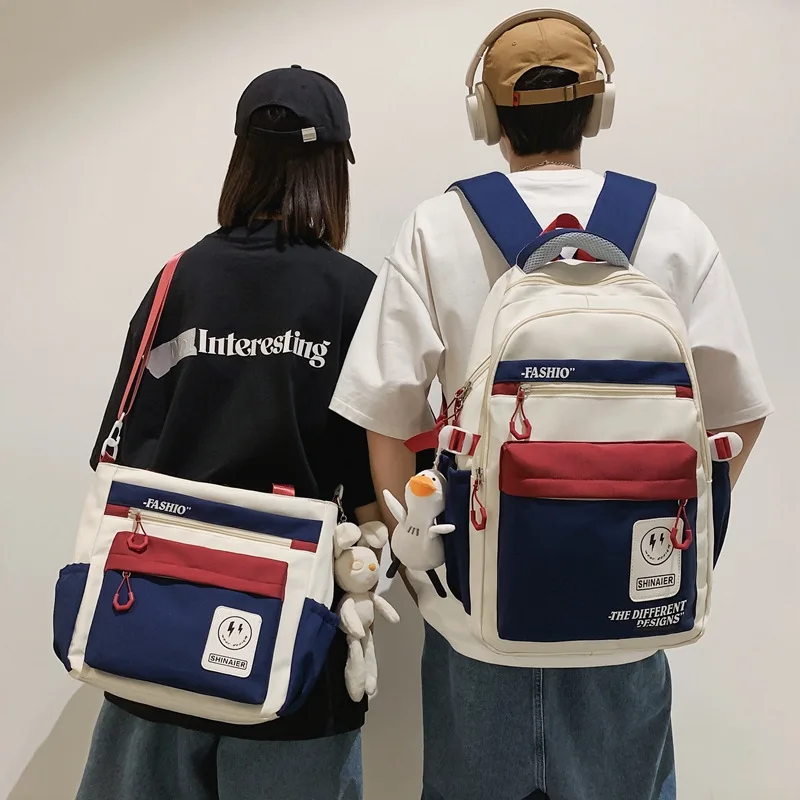 Multi-functional Backpack for School Girls and boy, Large Capacity  Backpack (Handheld),Kpop Youth Bag for Study Sports & Outing