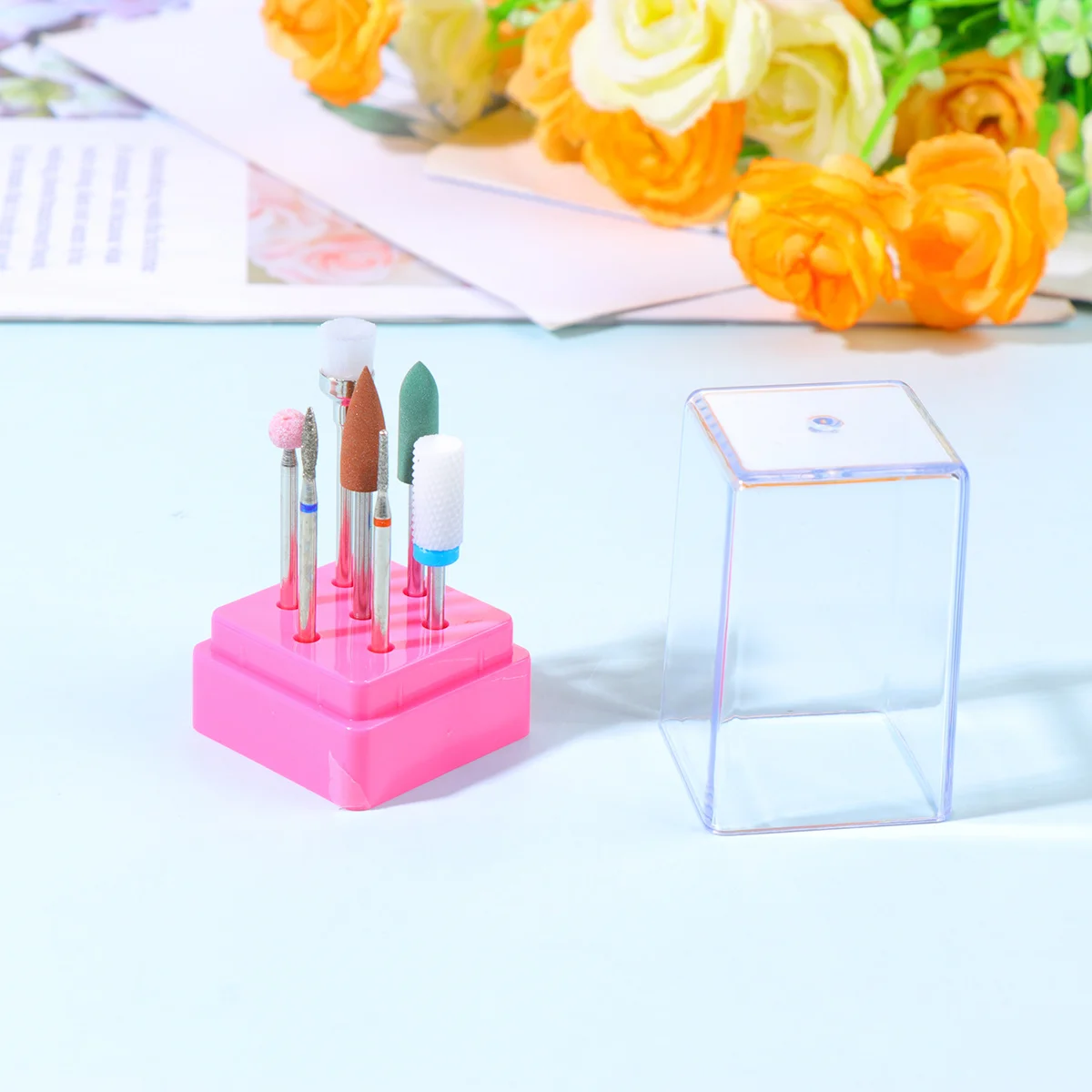 

1 set 1 Set Tungsten Steel Grinding Head Kit High Quality Manicure Bits For Cuticle Sidewall Underneath Nail Care Polishing Tool