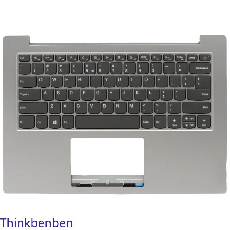 

US English Platinum Grey Keyboard Upper Case Palmrest Shell Cover For Lenovo Ideapad Slim 1 14 14AST 05 5CB0W43923