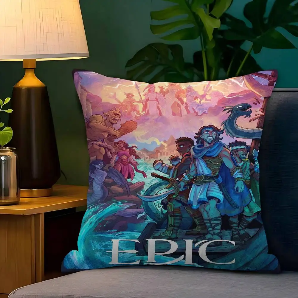 

Подушка-чехол E-Epic The Musical для офиса, автомобиля, дивана, 45x45 см, для поясничной поддержки