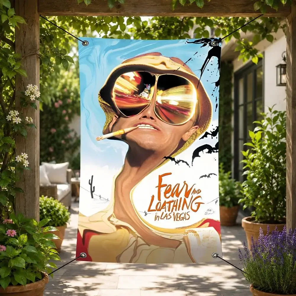 Band Fear and Loathing in Las Vegas Flags Decorative Banner for Indoor Outdoor Wall Garden Yard Porch Patio Home Party Decor view 4
