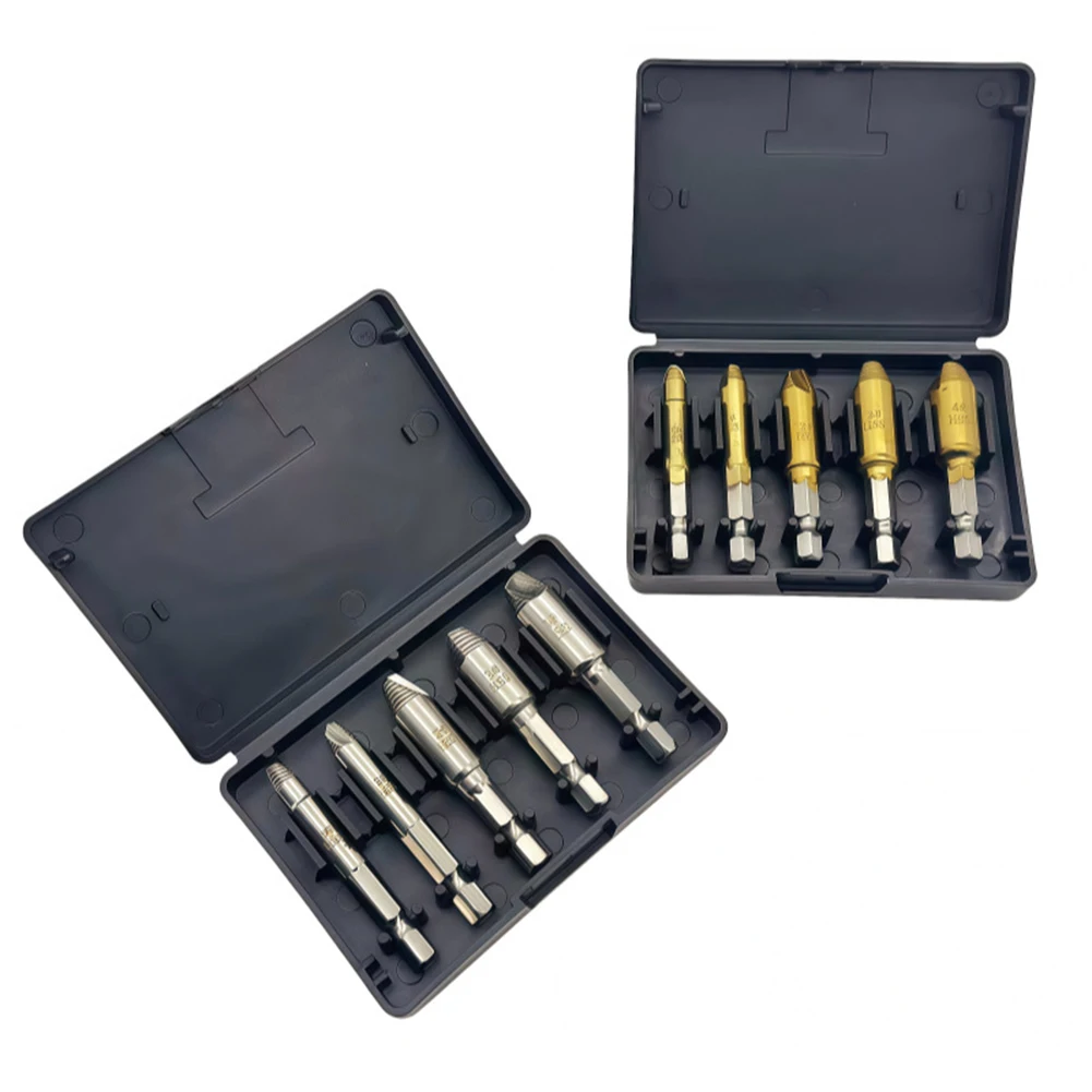 

Набор из 5 экстракторов для винтов с портативным футляром для хранения, из быстрорежущей стали, для легкого удаления поврежденных или обжигленных винтов.