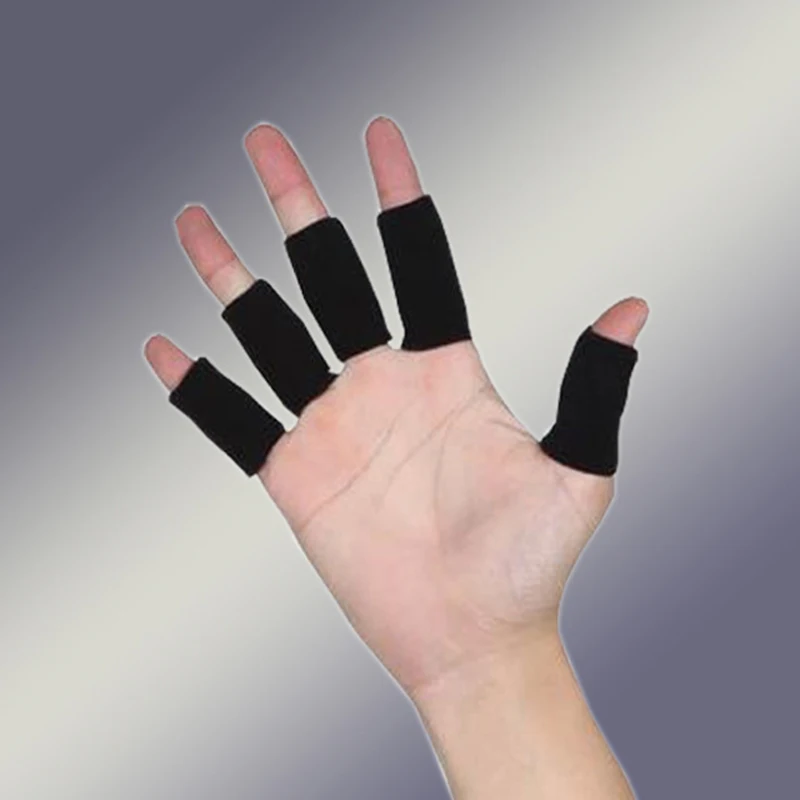 ปลอกนิ้วสำหรับเล่นกีฬาที่ยืดได้อุปกรณ์ป้องกันนิ้วสำหรับเล่นบาสเกตบอลกลางแจ้งและวอลเลย์บอล