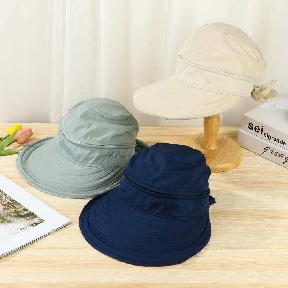 Damen Sommer-Sonnenhut mit breiter Krempe, faltbar, UV-Schutz, Strandhut & Mützen – Detail 7