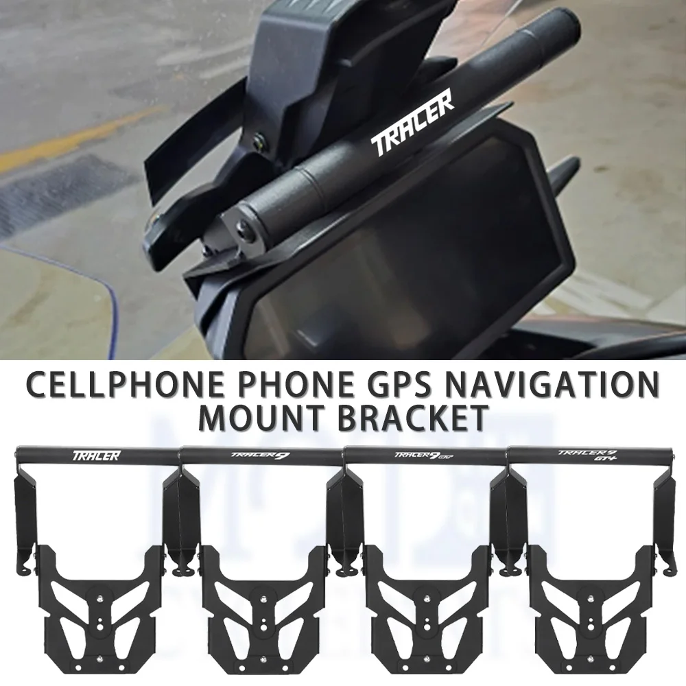 

For Yamaha Tracer 9 GT+ Tracer 9/GT/GT Plus 2023 2024 2025 2026 Phone GPS Navigation Mount Bracket Bar Extension Stand Holder