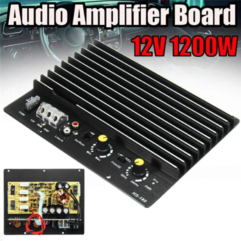 

Y42A-Car Audio Single Channel Amplifier Car Amplifier 1000W12V Subwoofer Amplifier Board KL-180 Amplifier
