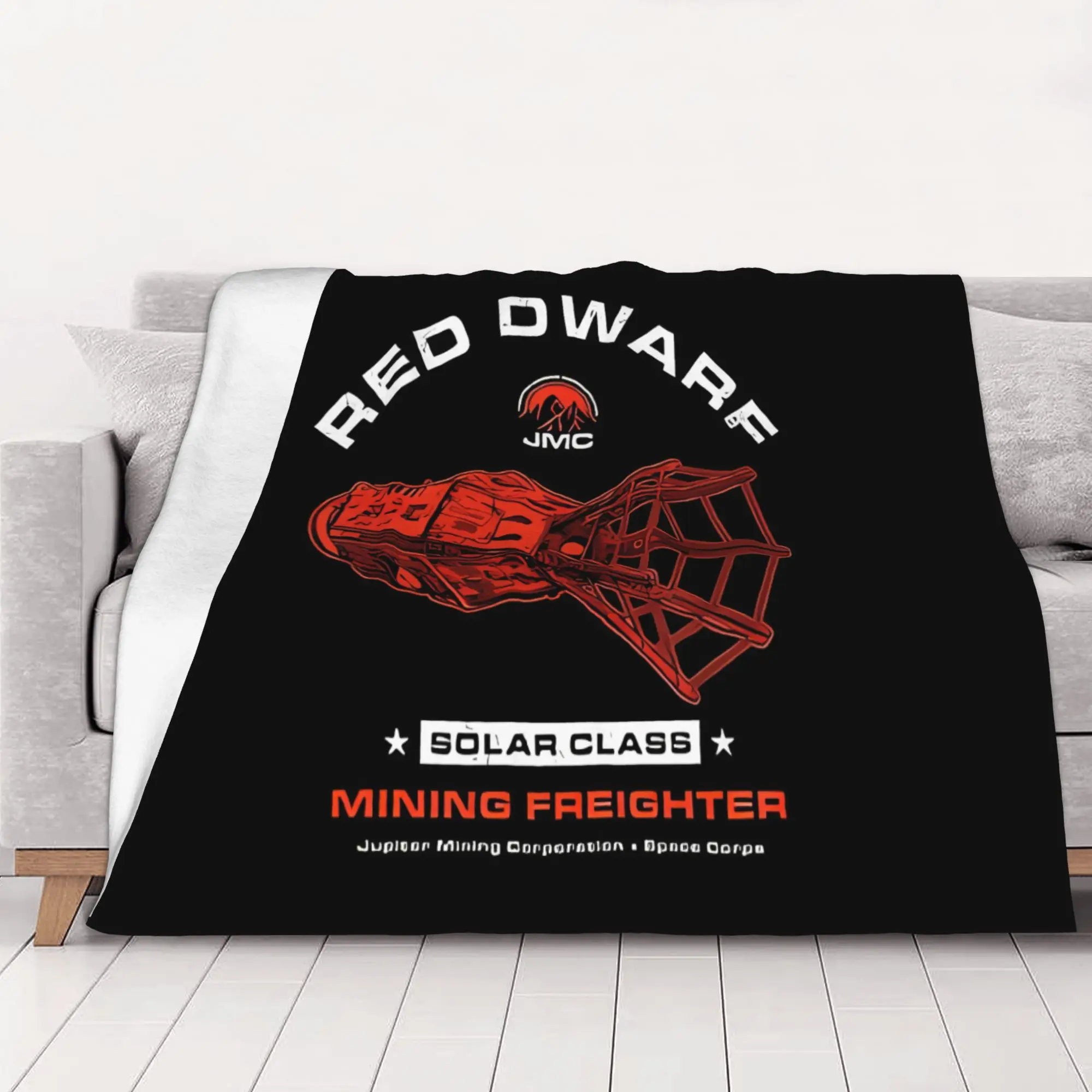 1PC home Cutecore Red Dwarf Ship The red Dwarf Blanket Super Cosy Plush Home Living Room Sofa halloween
