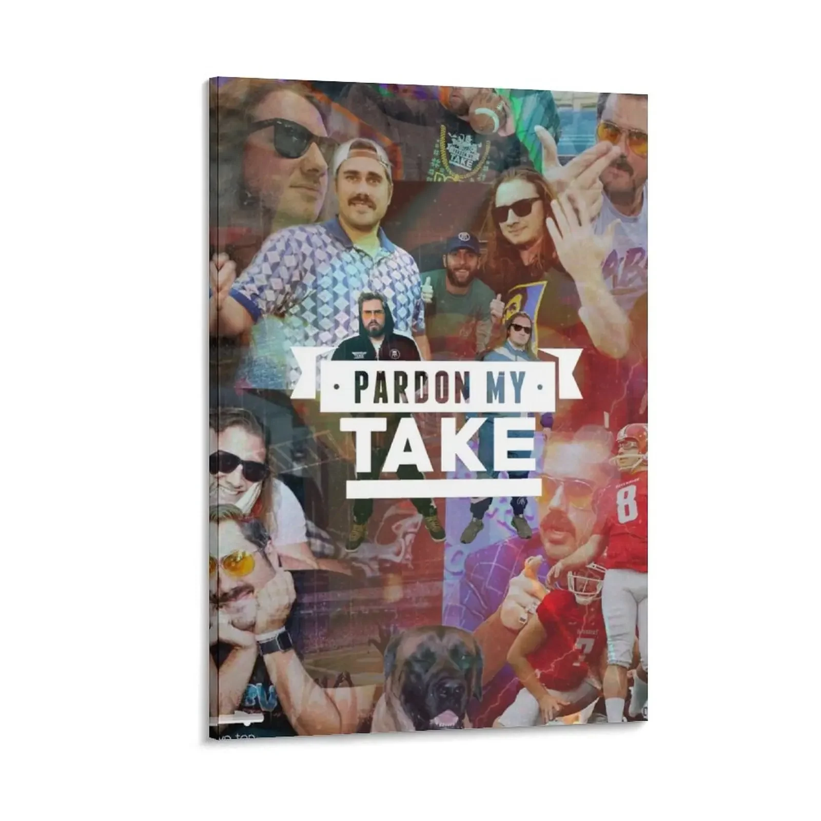 

pardon my take collage Canvas Painting room decoration aesthetic room decoration nordic home decor