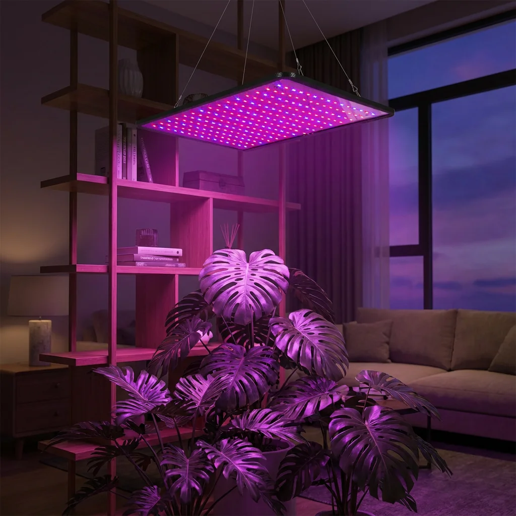 

Full Spectrum Plant Lights for Indoor Growing, 225 LED Grow Light Panel Boosts Growth, Ideal for Vegetables, Herbs, Flowering