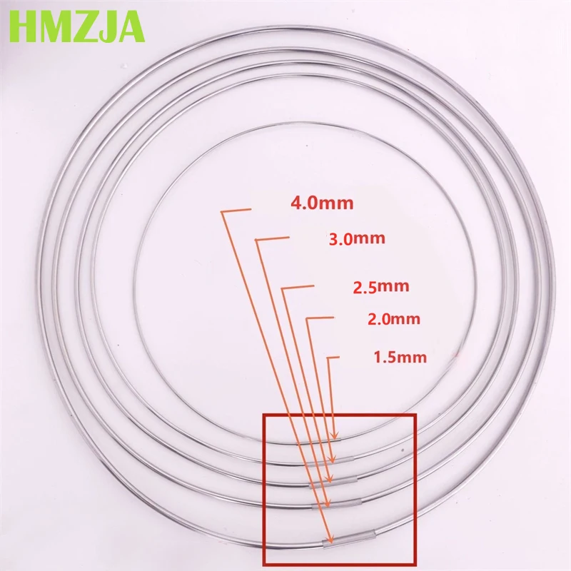 304 Stainless Steel Connecting Pipe Fittings Butt Sleeve Woven Basket Steel Wire Joint Suitable Diameter 1.5-5mm 6-30PC