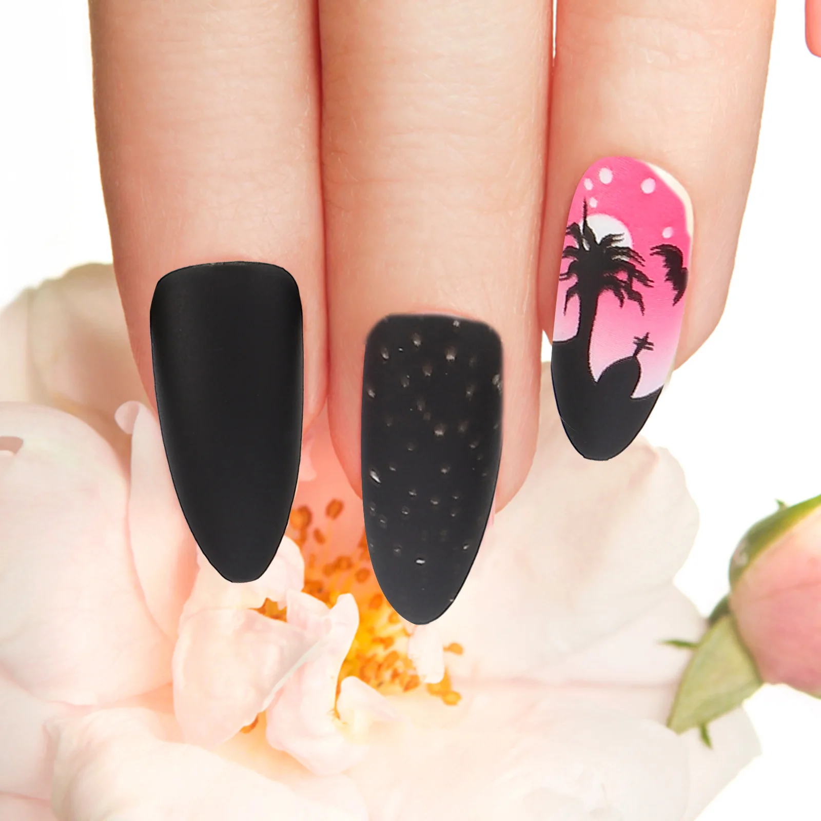 

48 шт. искусственные ногти ультратонкие прочные накладные ногти с полным покрытием накладные ногти для женщин Хэллоуин вечерние свадебные использование