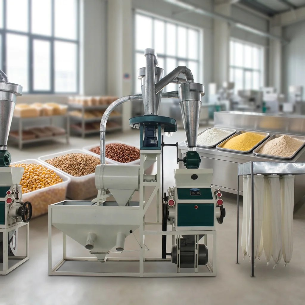High Efficiency Electric Home Wheat Flour Mill Low Price Stone Powder Grinder with Motor Core Component