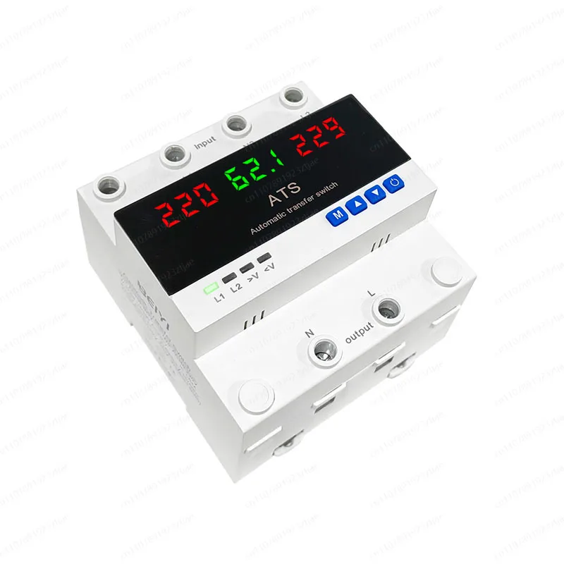 

Новый переключатель-трансформатор, 240В, двойное питание, 63А, регулируемый, автоматический переключатель на DIN-рейку