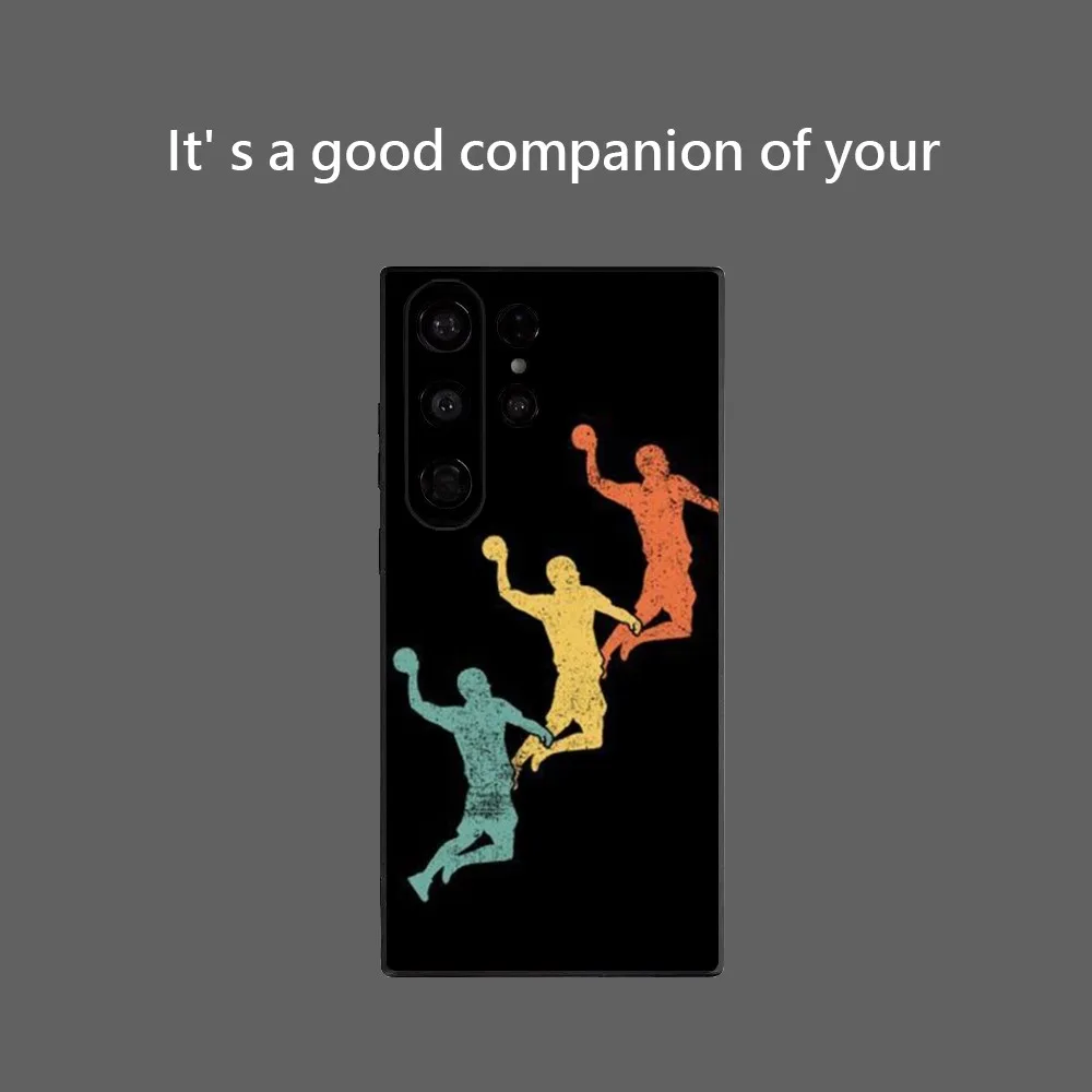 Handball Sport Phone Case For Samsung Galaxy S25 Ultra S22 S23 S24 Ultra S21 S20 5G Protective Soft Silicone TPU Funda