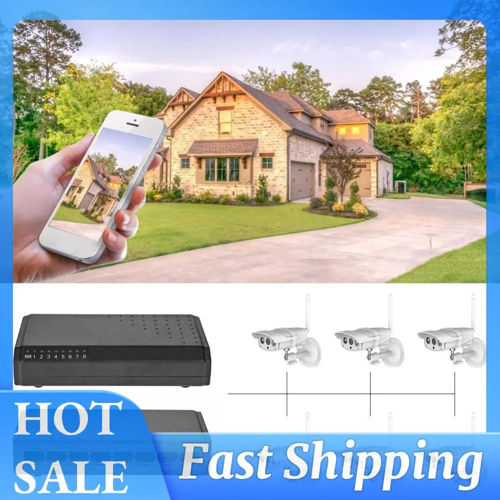 

POE Injector 8 Ports PoE Switch 6+2 POE Splitter for CCTV Network POE Camera Power Over Ethernet Accessories