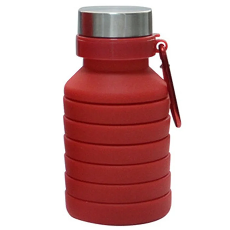 

Qcvv-550ML Складная чашка Спортивная дорожная кружка Телескопическая бутылка для воды, красный
