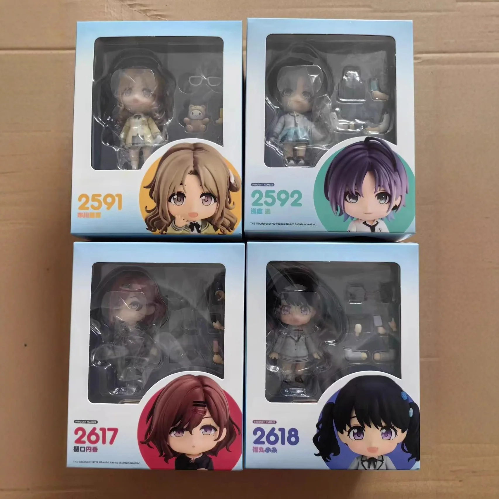 Figura de Argila Idol Master Shiny Color Tsukumo Takeru Aoki Yuriko Toyama Shiori Fumaro Koishii Versão Q Modelo Colecionável