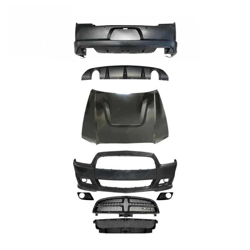 Factory Plastic Material Body Kit 08-14 Front Grille Rear Bumper Hood New