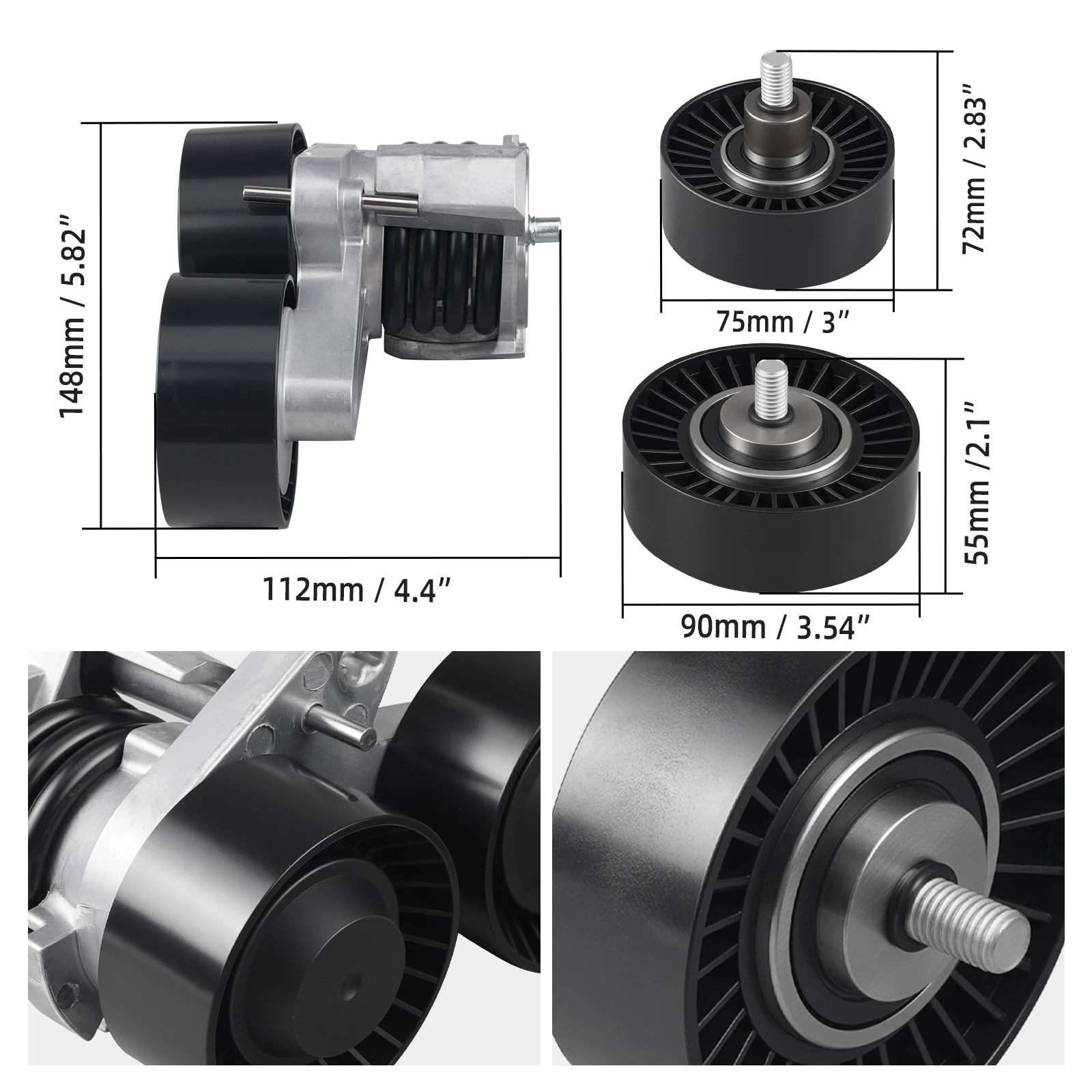 ل N55 محرك حزام بكرة الموتر عدة ، لسيارات BMW E90 E92 E93 E91 335i 335is 335xi E82 E88 135i 1M X1 E84 Xdrive35i #5