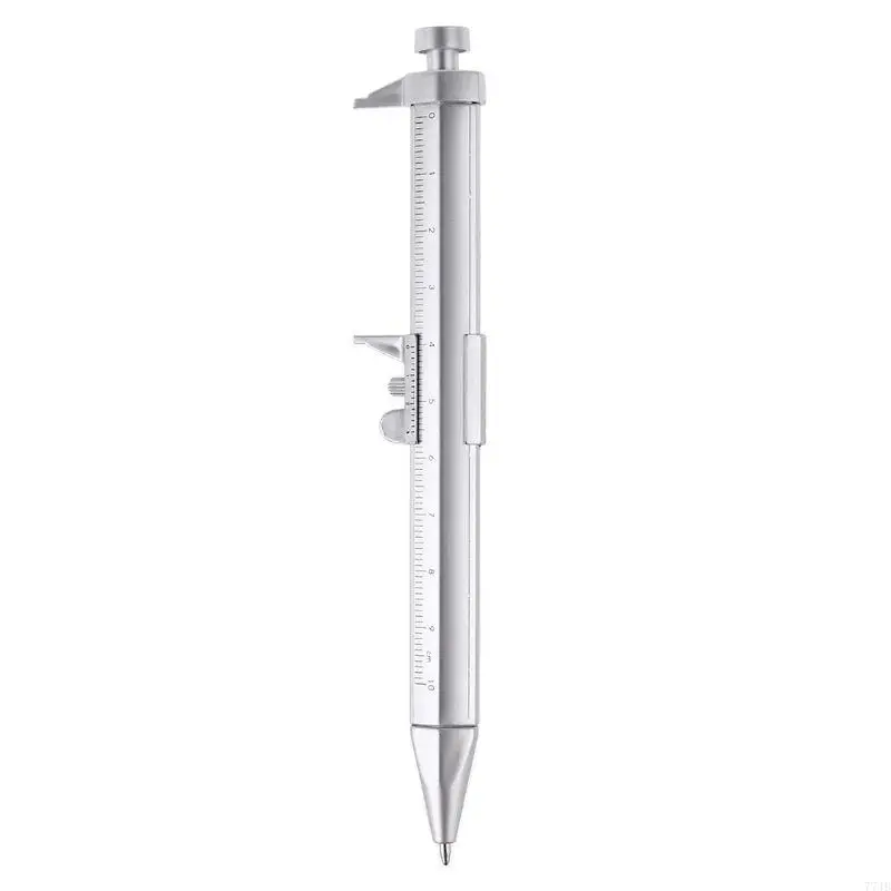 77JB เจลหมึกปากกาลูกกลิ้งลูกกลิ้งรูปปั้นพลาสติก Vernier Caliper ไม้บรรท