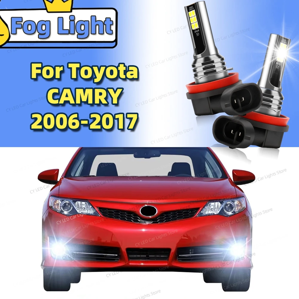 

2 шт. светодиодные передние противотуманные фары Canbus 6000K для Toyota CAMRY 6-го и 7-го поколений 2006-2017 гг.