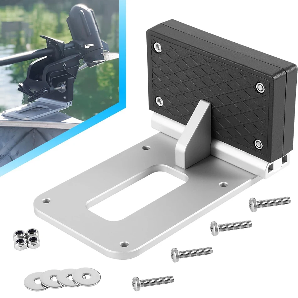 MX Universal Transom Trolling Motor Mounting Bracket for Kayaks/Kayak Mount for Clamp-on Electric Trolling Motors