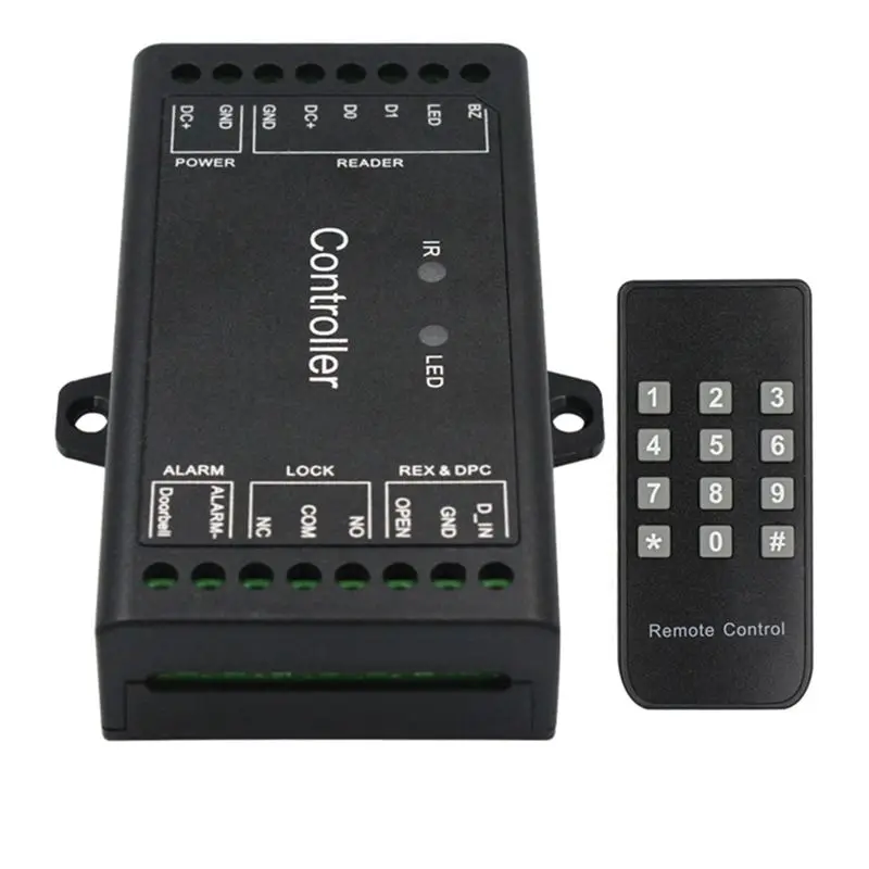 [b24b-】-controleur-wiegand-panneau-de-controle-d'acces-a-distance-pour-une-seule-porte-12v-entree-wiegand-26-44-bits-1000-utilisateurs