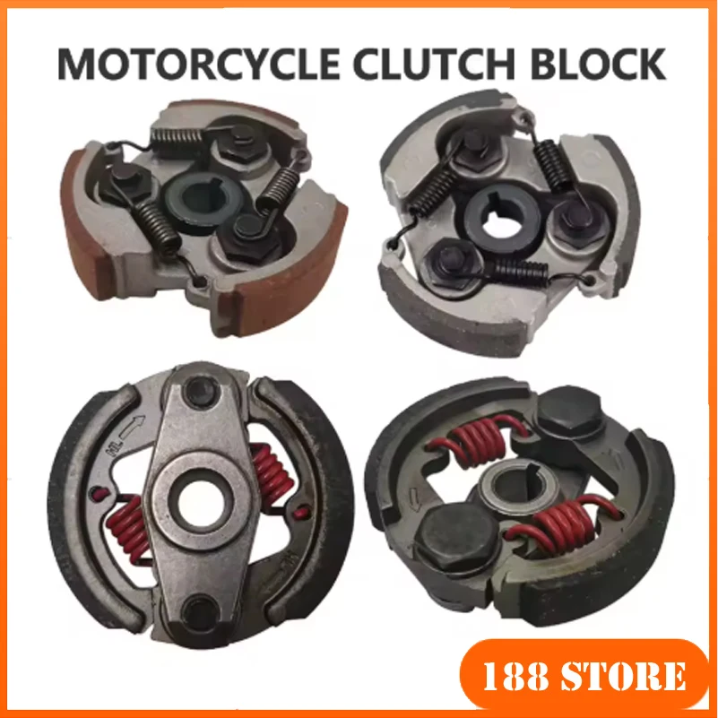 AliExpress NONE 2 Stroke 47cc 49cc Complete Alloy 2/3 Shoe Clutch Pads Springs Gas Motorcycle Minimoto Pocket Bike Mini Dirt Bike Quad ATV