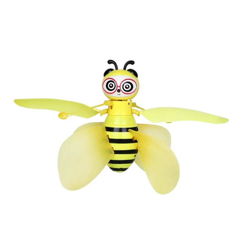 Little Bee Flying Vehicle Aircraft Gesture Sensing  Vehicle Flying Helicopter Lights Children\'s Toys Birthday Gift Christmas