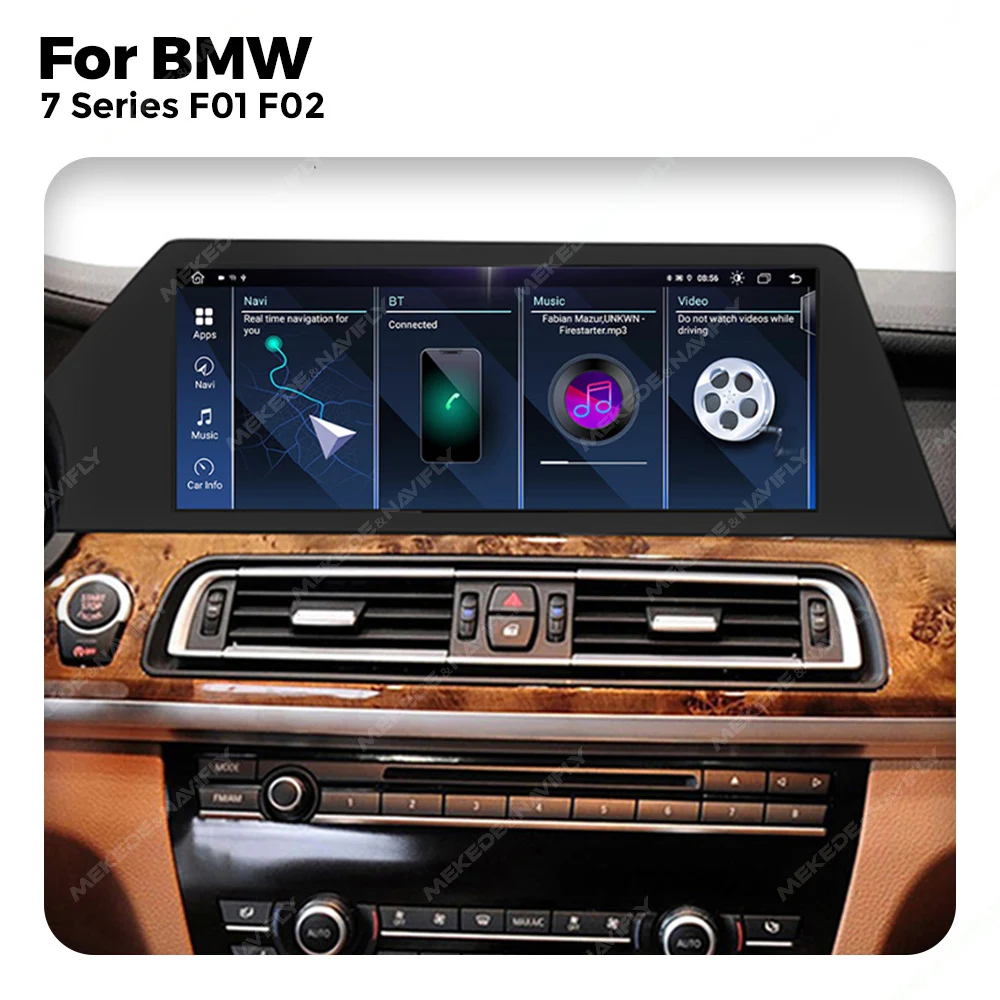 Blade Screen  Android All in one for BMW 7 Series F01 F02 NBT CIC 12.3inch Multimedia Video player Car Radio Wireless Carplay 4G