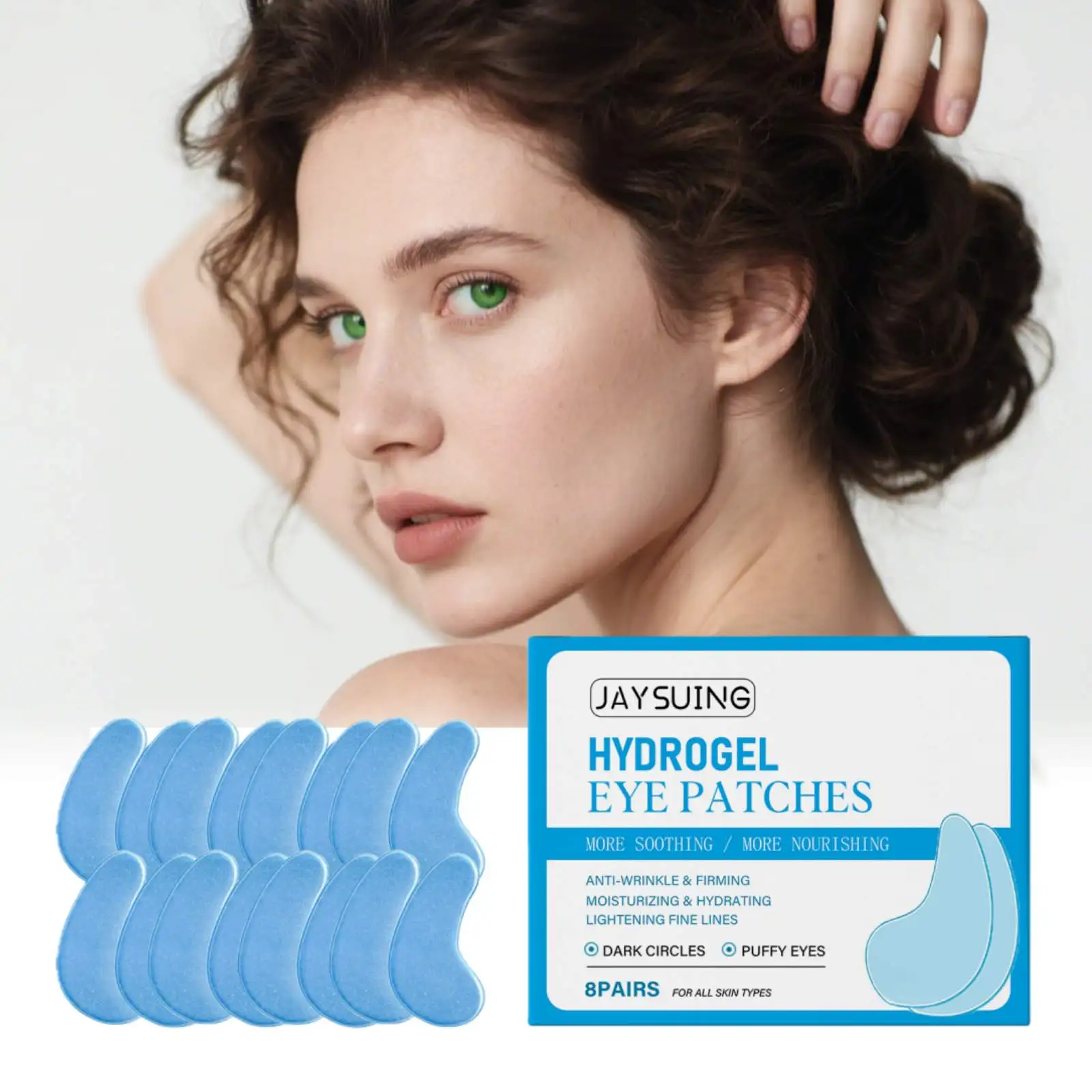 

Hyaluronic Acid Moisturizing Eye Mask Remove Fine Lines Reduce Dark Circles Eye Bags Relieve Edema Nourishing Crystal Eye Patch