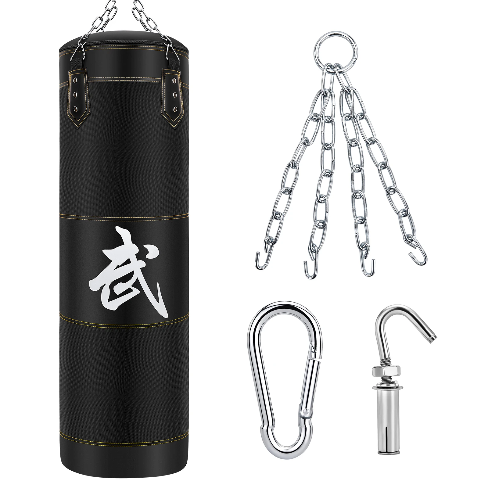 sanda-boxing-sandbag-hanging-solid-sandbag-taekwondo-home-fitness-adult-and-children-genuine-leather-empty-bag