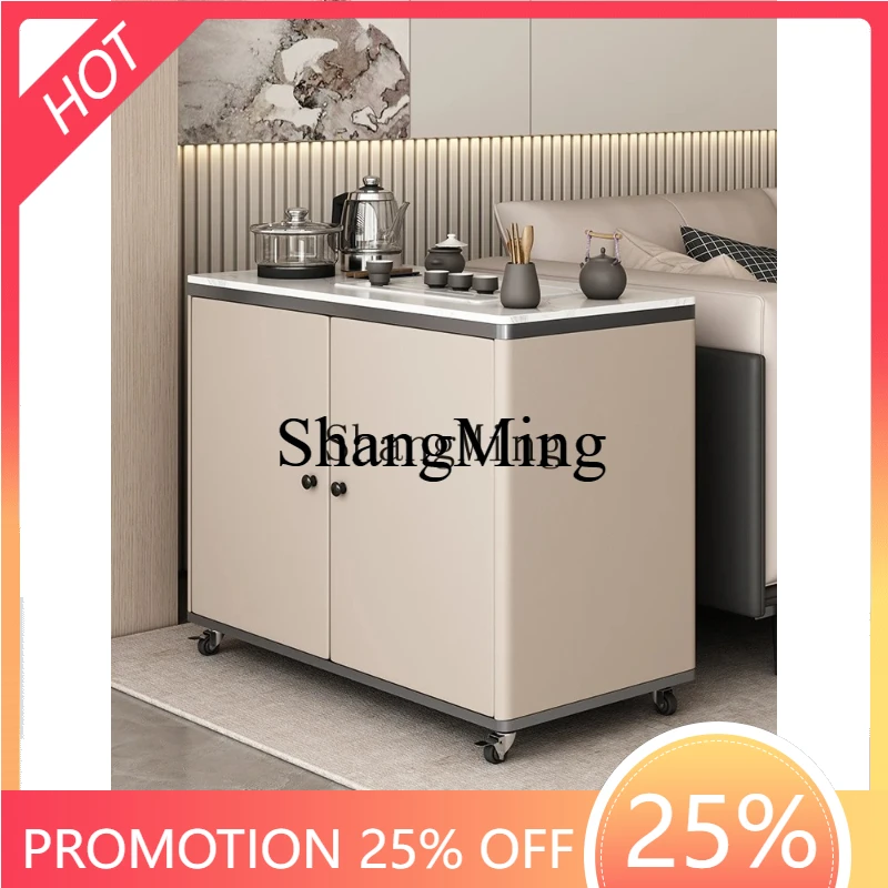 

SM household simple modern movable cart household small apartment light luxury tea kettle integrated