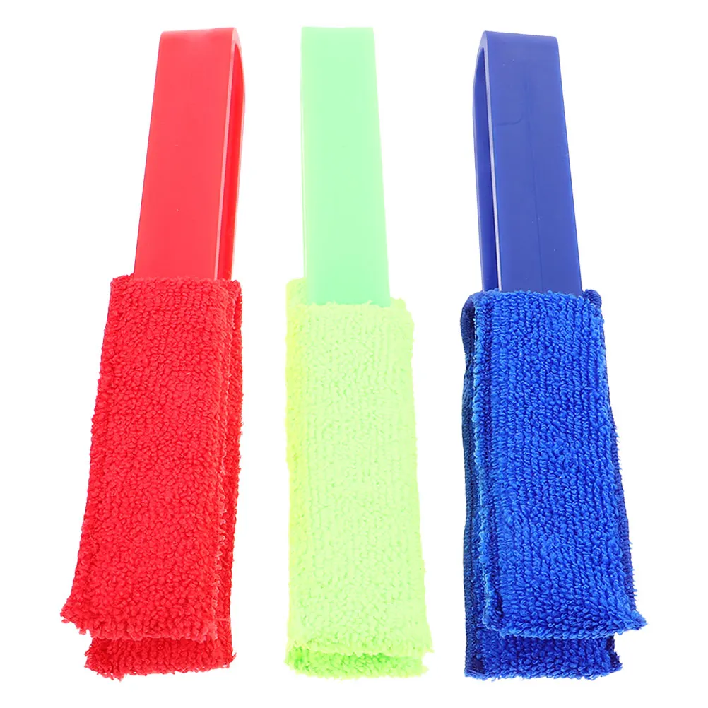 

3pcs Car Air Conditioning Brush Blind Cleaner Tool Fan Blade Duster Window Dusting Accessories Home Office Use Plastic Material