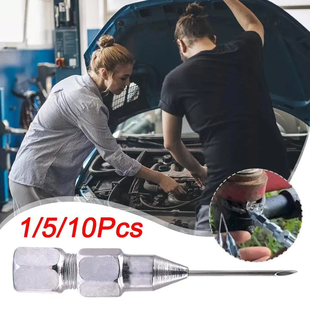 

5pcs Removable Needle Nose Grease Head Grease Nozzle Accessories Sealed Refueling Detachable Removable Needle Grease Bearin E4A7