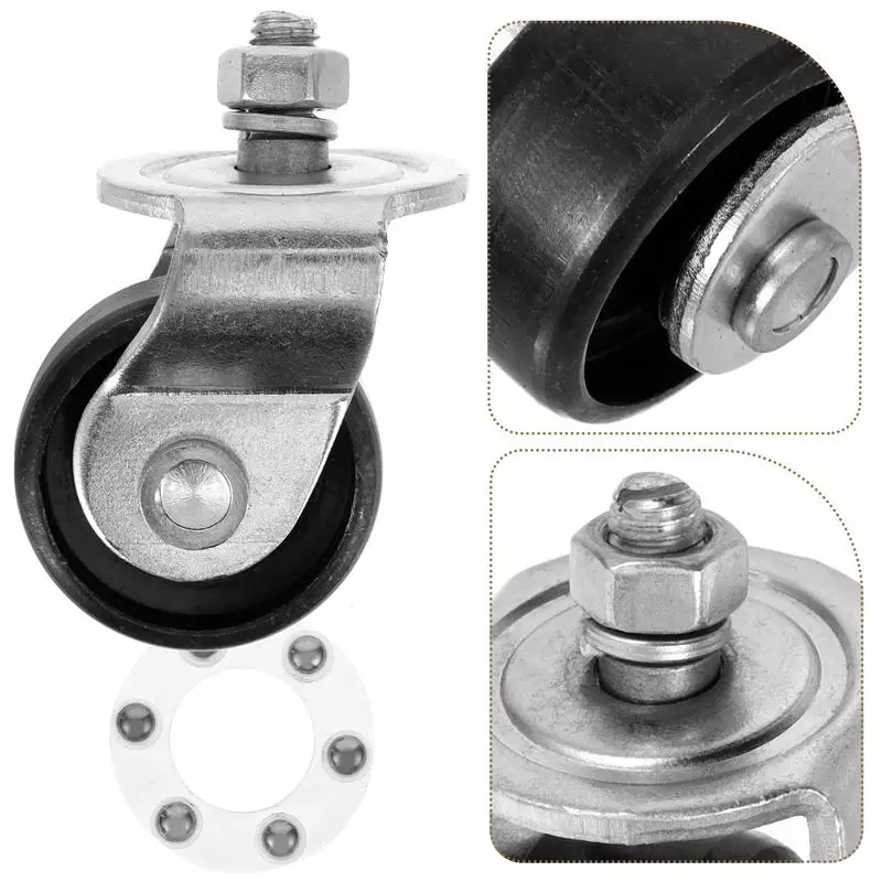 Car Floor Front Wheel Caster Wheel Front Wheel Replacement 2 Ton Bearing Wheel Travel Casters Pulleys