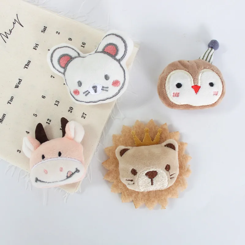Cartoon Dolls Padded Patches, Appliques for Clothes, Sewing Supplies, DIY Hair Decoration, 10Pcs/ Lot
