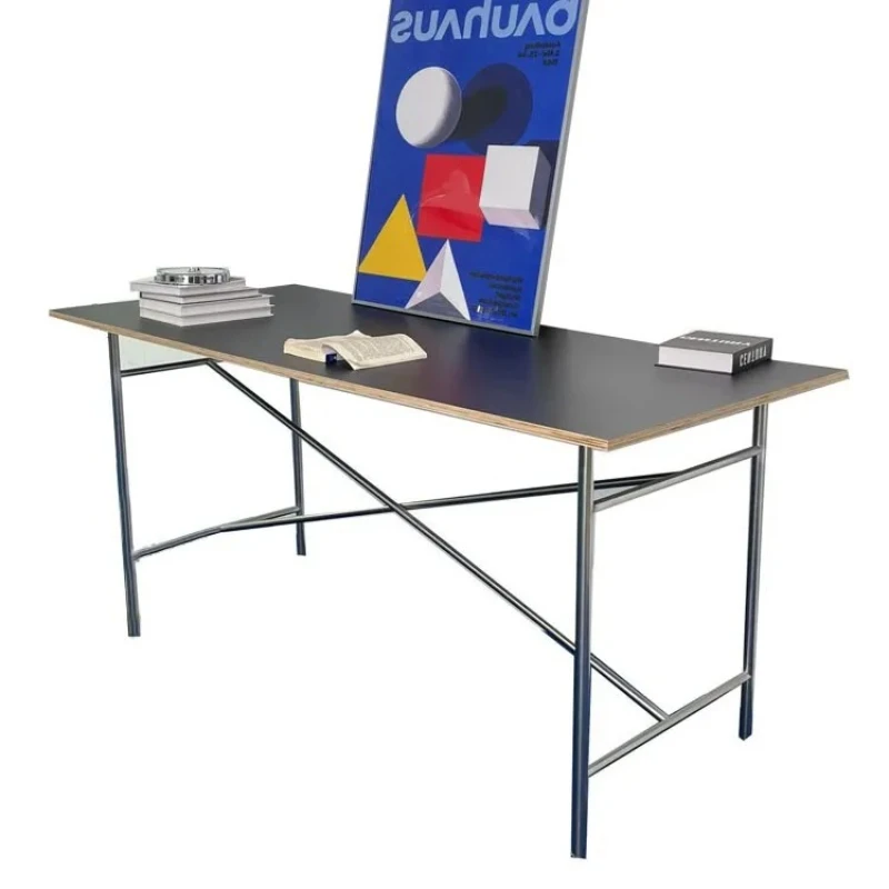 

Minimalist Rectangle Birch Office Desk - Dedicated for Study, Writing, Negotiation & Conference