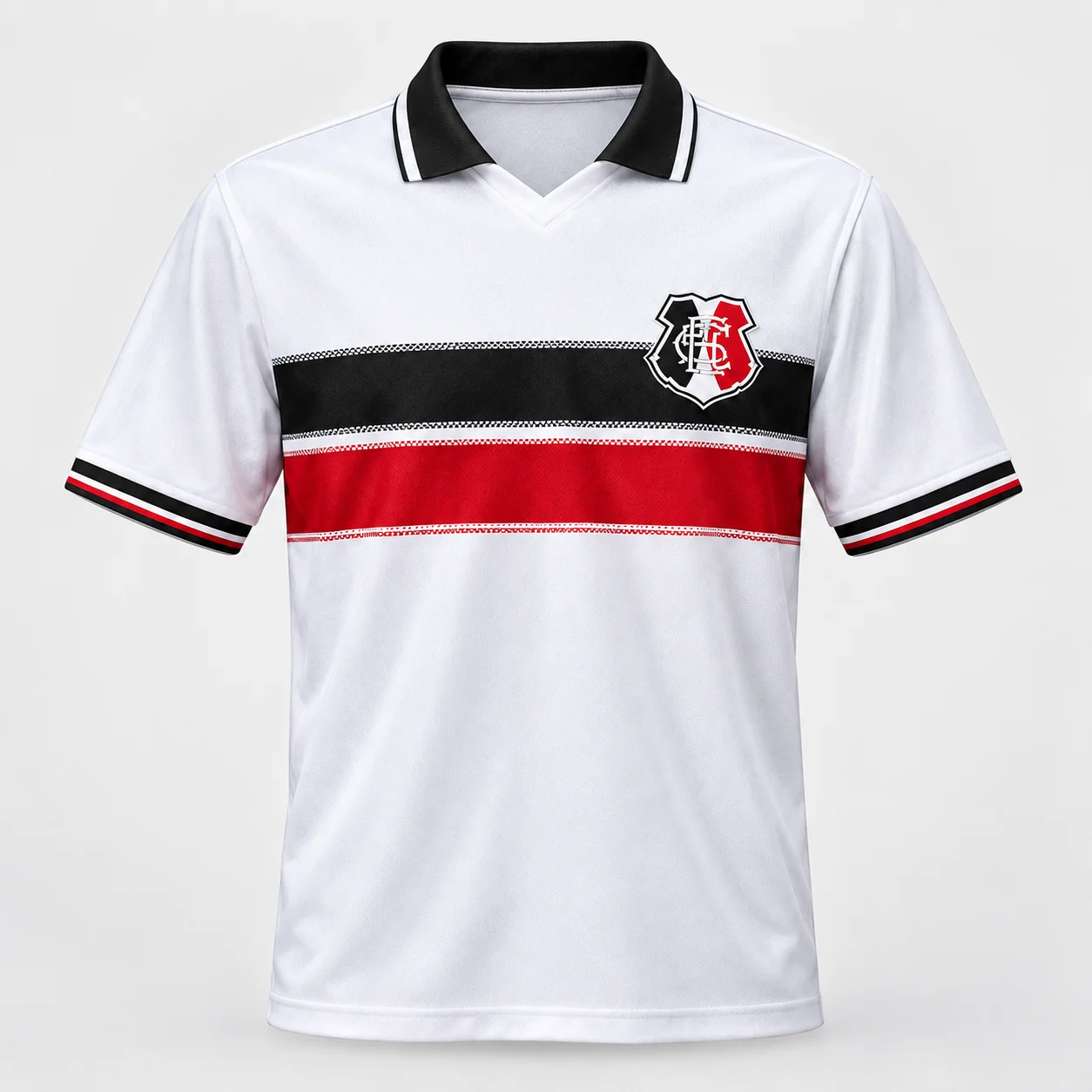 26-27 Santa Cruz Unisex Polokragen Fußballtrikot Atmungsaktives Mesh 3D-Druck T-Shirt Herren Sommer Sport Schnelltrocknendes Trikot Oberteil – Detail 4
