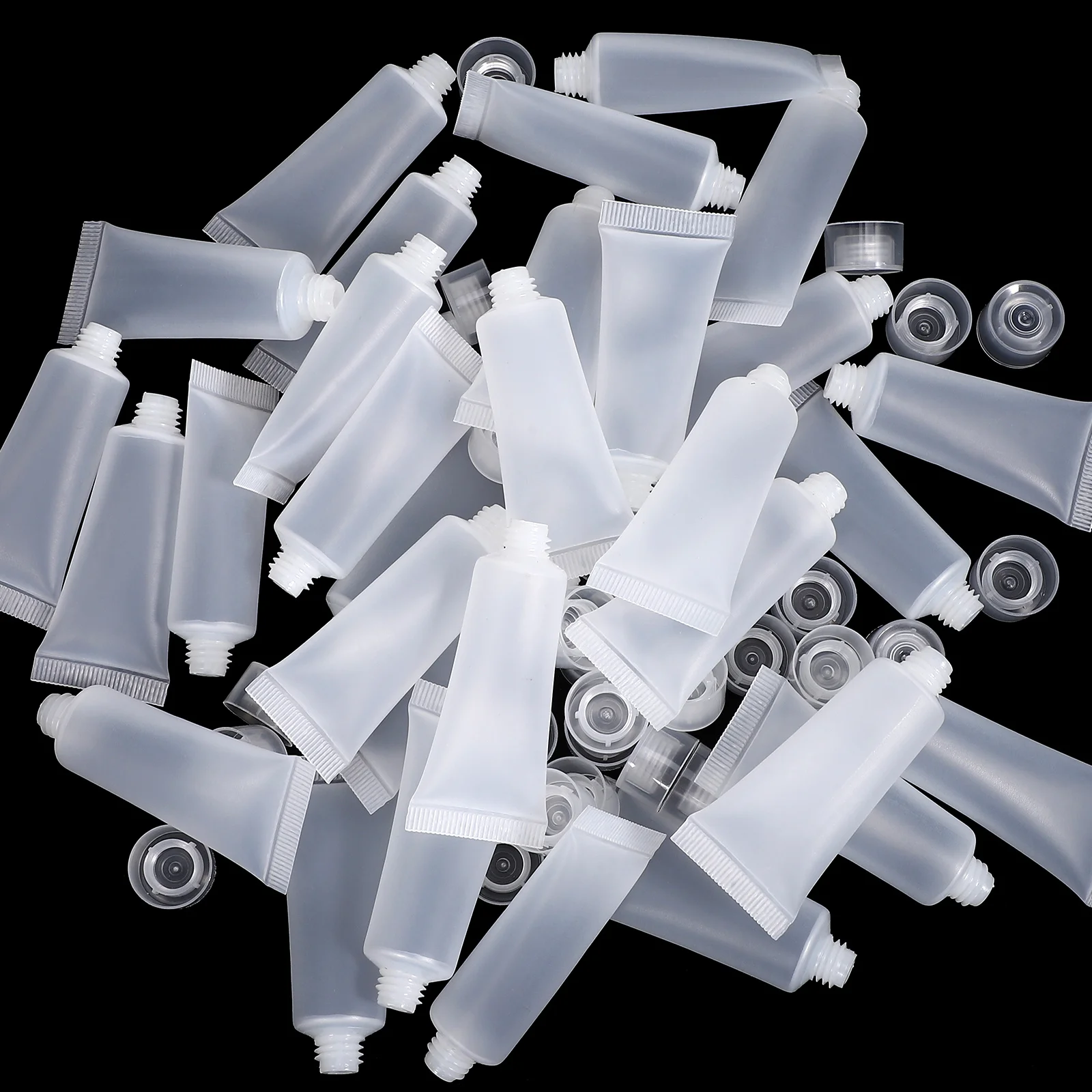 50Pcs 10Ml Reusable Leak-Proof Bottles for Travel Skincare Liquids Shampoo Conditioner Facial Toner Body Wash Lightweight