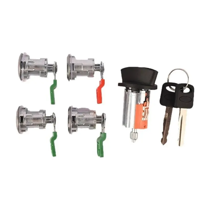 A33K-LC6177 703369 597638 Door Lock Cylinders And Ignition Switch With Keys For Ford E150 E250 E350 Econoline Van 1997-2020