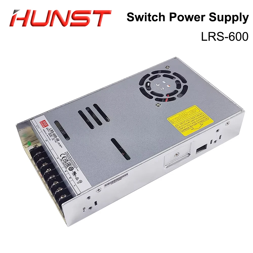 HUNST MeanWell LRS-600-24/36/48V 110V/220V إخراج واحد تحويل التيار الكهربائي لآلة الوسم بالليزر Raycus، JPT. #3