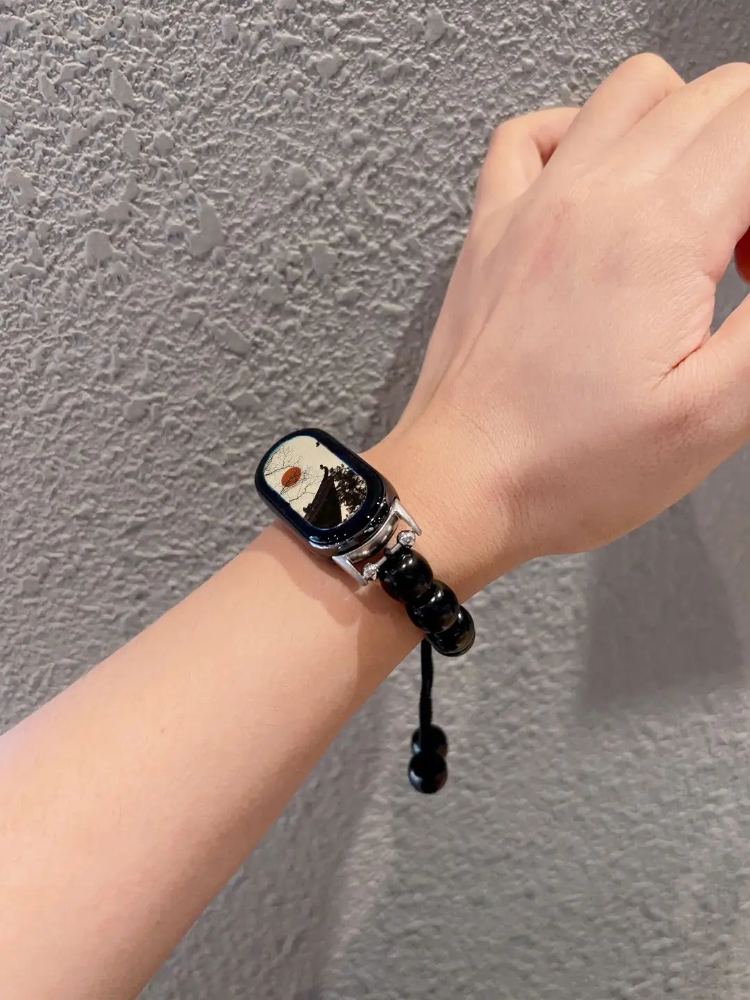 Wrist Strap Suitable for Xiaomi Band 9/9nfc Black Bodhi Beaded Watch Strap Mi 8/8NFC Wristband Xiaomi 8pro Adjustable Band Strap