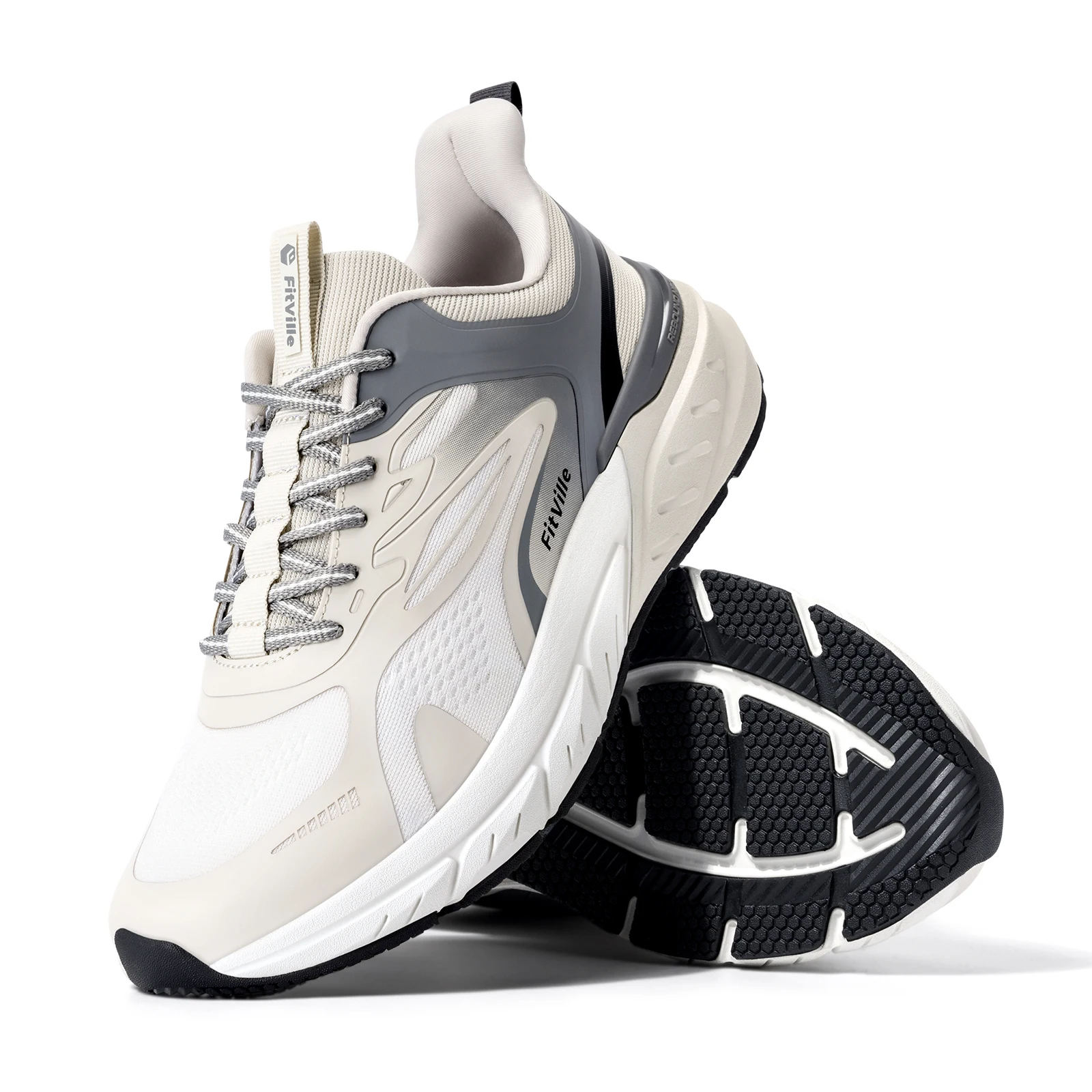 FitVille Comfortable Extra Wide Walking Shoes for Men Lightweight Mens Walking Shoes Wide Width Non Slip Cushioned
