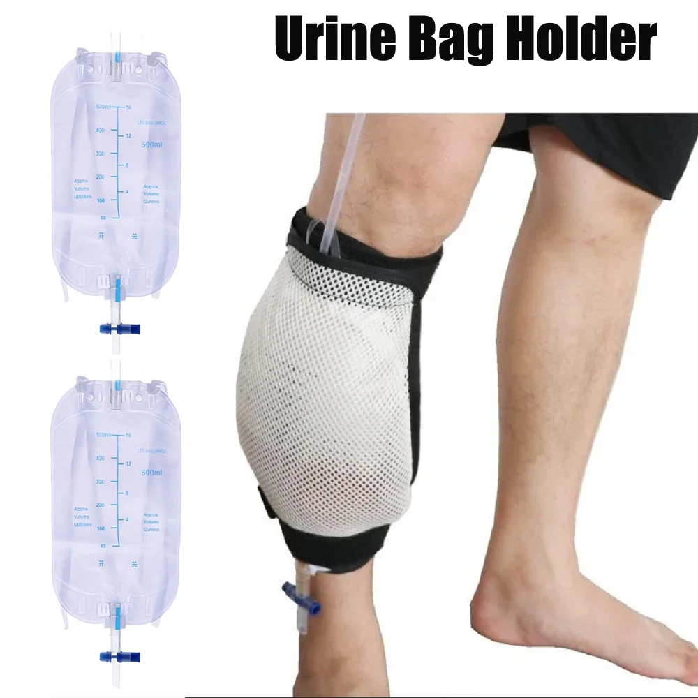 

Мешок для сбора мочи на 500 мл с держателем для ног, дренажный ремень, устройство для стабилизации внешнего катетера, фиксированное переплетение для медицинского ухода