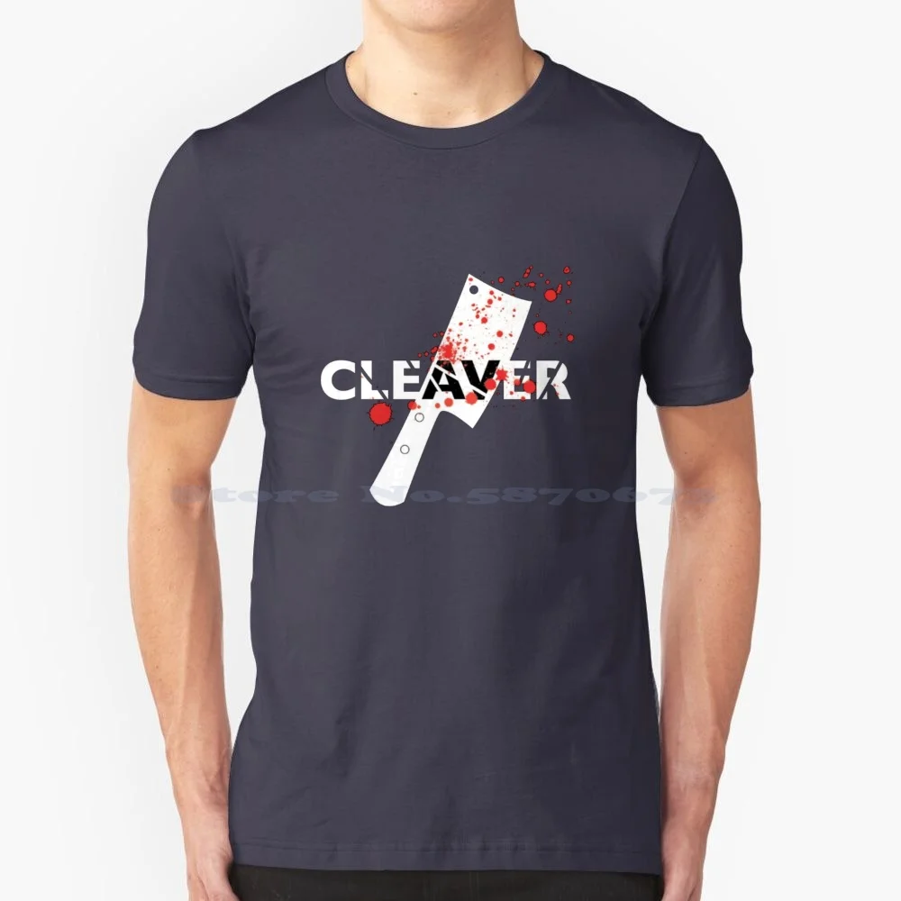 Cleaver Logo T Shirt 100% Cotton Tee Cleaver Logo Movie Funny Christopher Moltisanti Chrissy Tony Reference The Sopranos Hbo