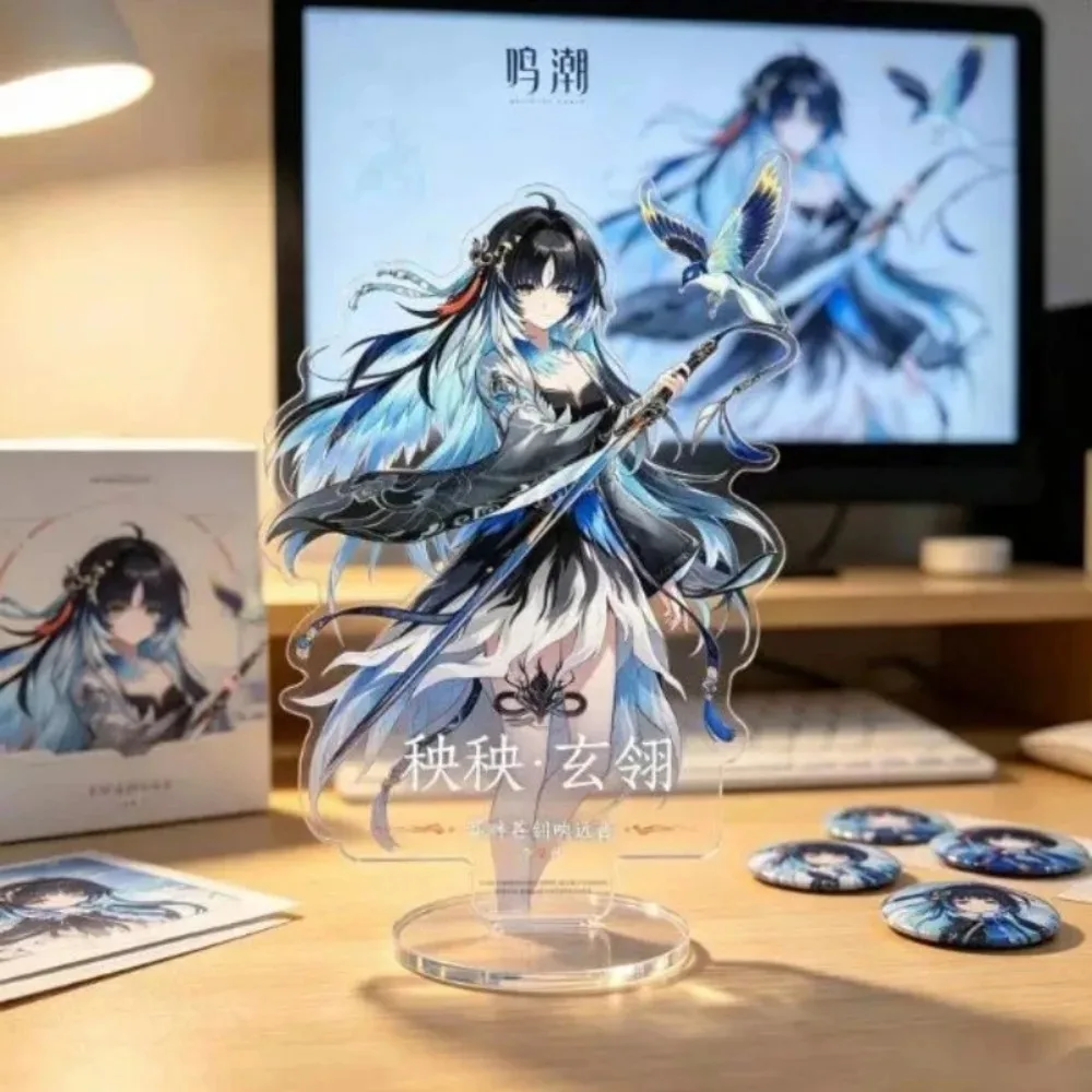 10cm Wuthering Waves Game Character Yangyang Acrylic Stand High Aesthetic Desktop Decoration Standee Model Signboard Display